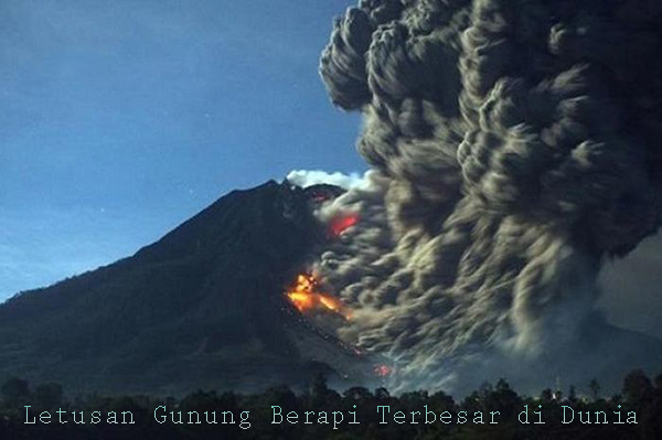 Letusan Gunung Berapi Terbesar di Dunia